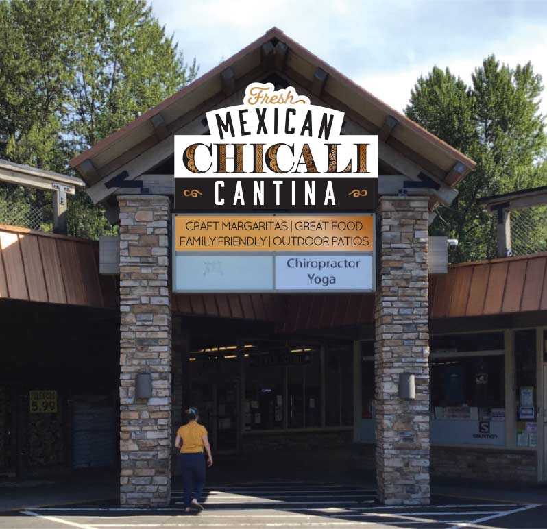 CHICALI CANTINA SIGNAGE DESIGN