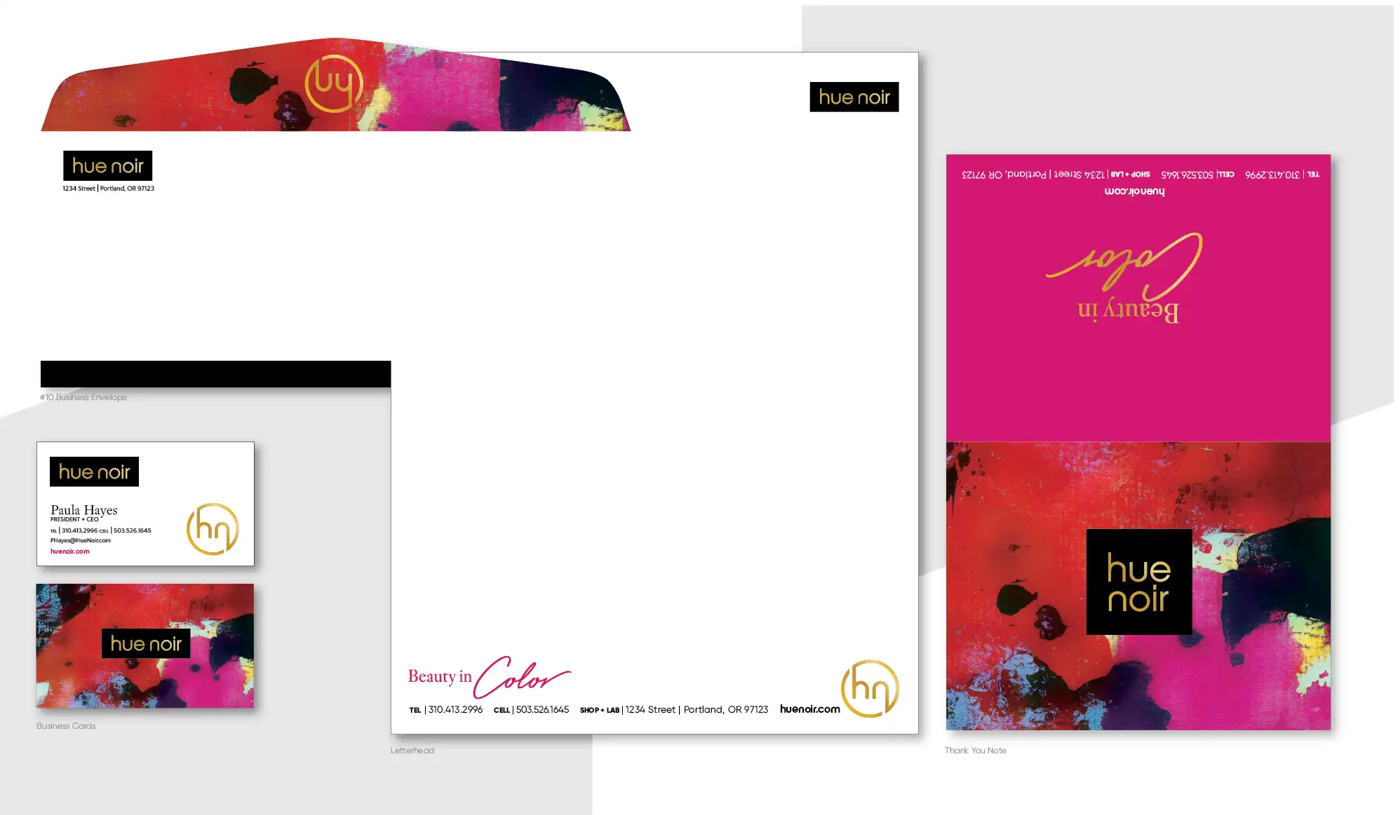 Hue Noir Stationary
