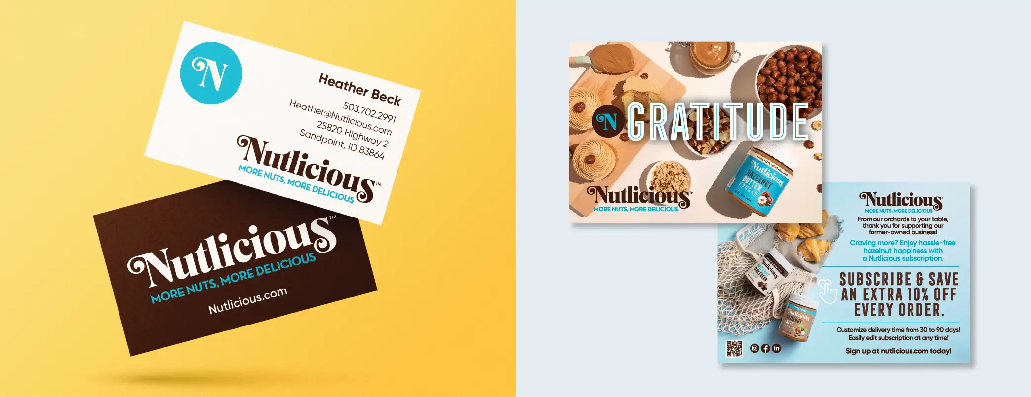 Nutlicious Business Card Design