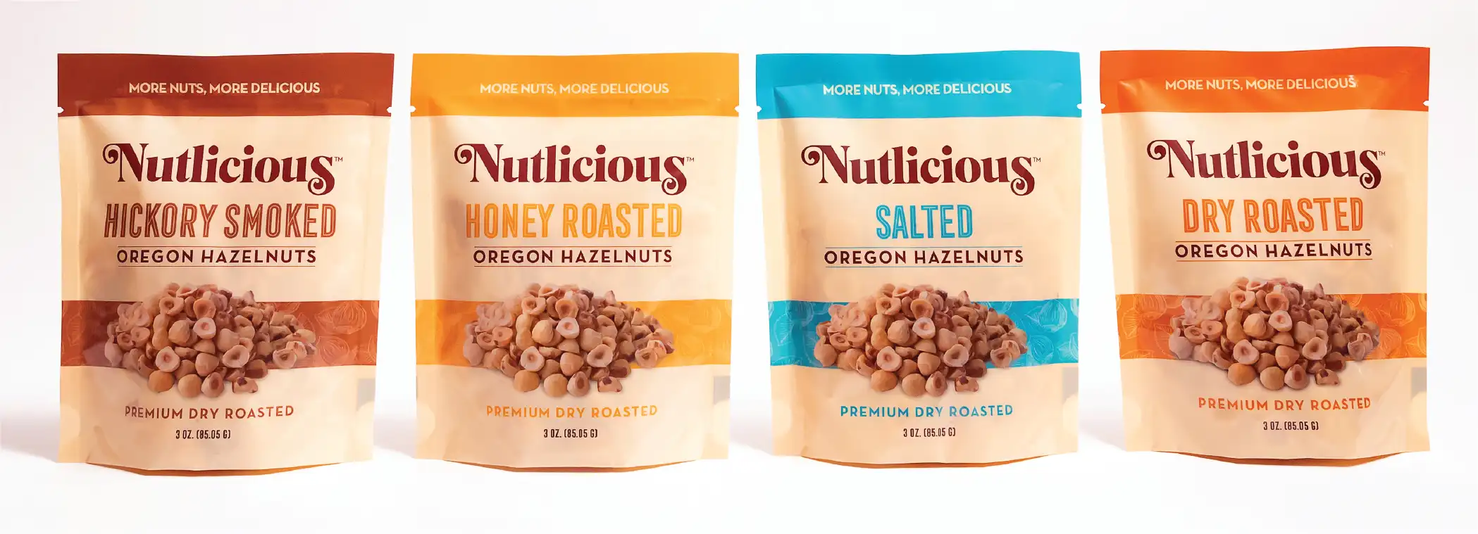 Nutlicious flavored hazelnuts