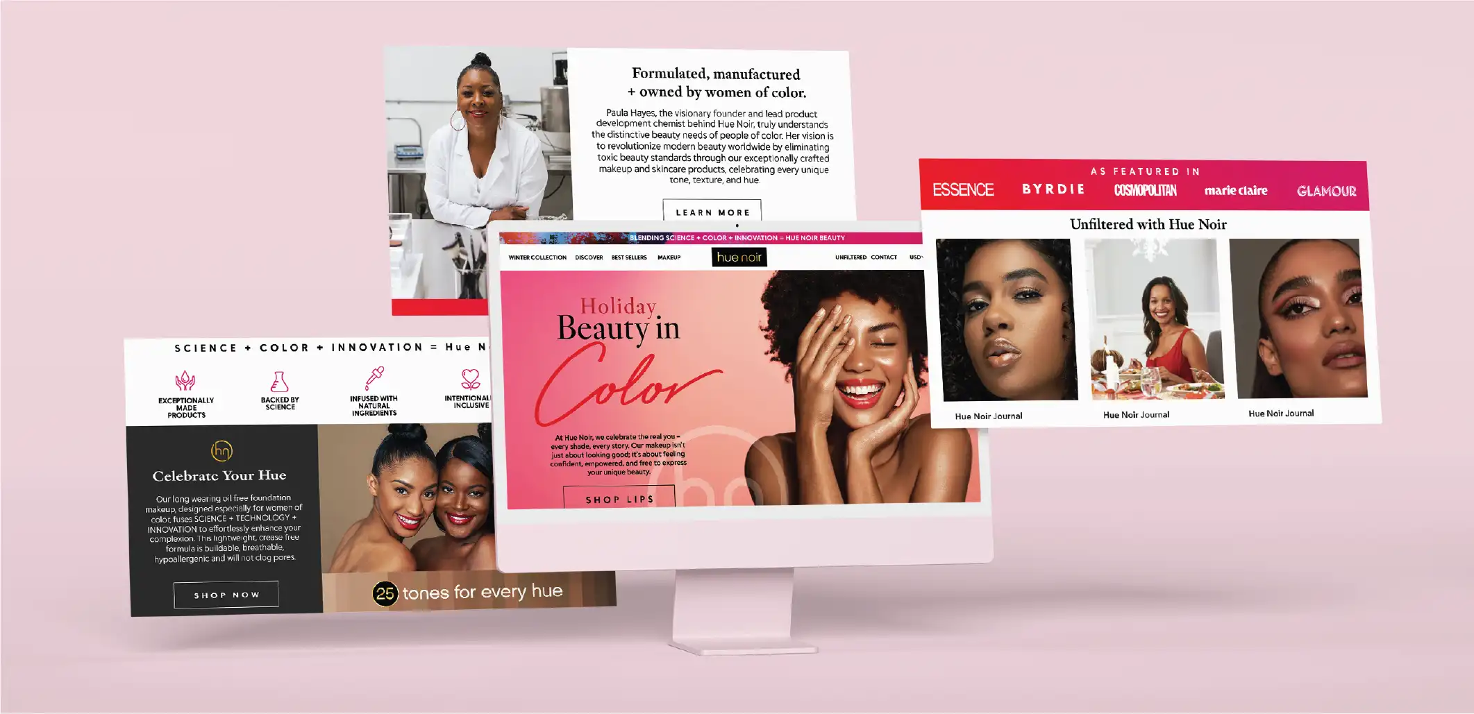 Hue Noir Website Design