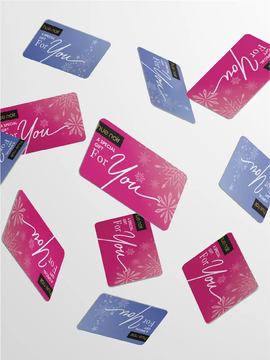 Gift Card design for Hue Noir
