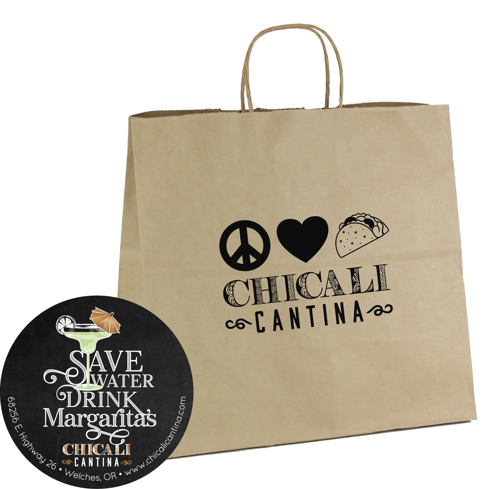 Chicali Cantina Branded To-Go Bag