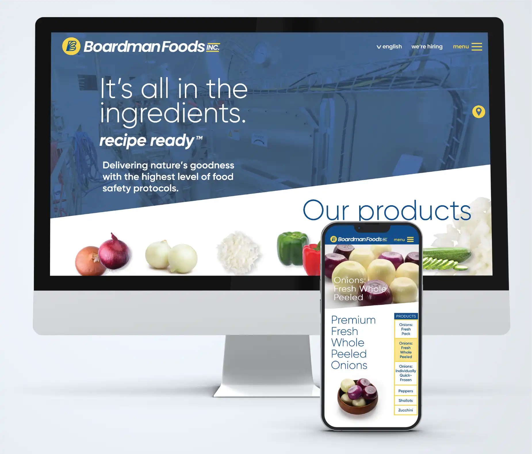 boardman foods webdesign